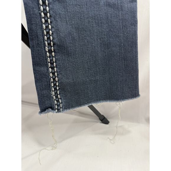 LA Idol Jeans Embellished Flap Pockets‎ Blue Stitching Sz 5 EUC - Picture 16 of 16